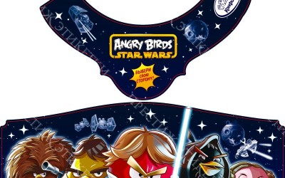 Этикетка Шампанское angry birds