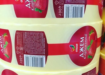 наклейка окей джем клубничный -3